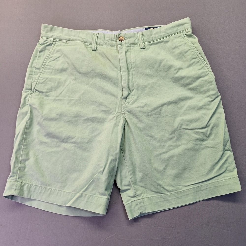 Polo Ralph Lauren Stretch Classic Fit Chino Shorts Sage Green Mens 34 casual